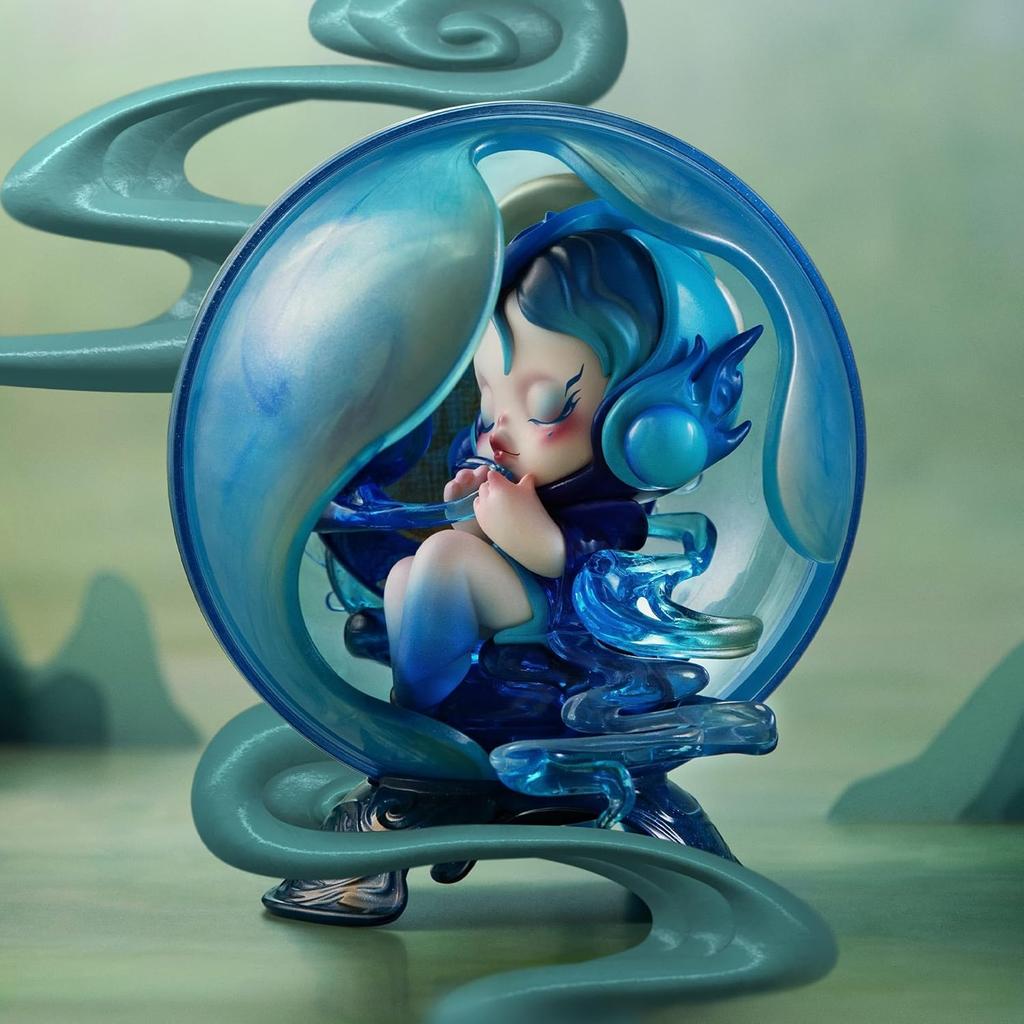 POP MART SKULLPANDA The Mirage Series Figures Blind Box Figures, Random Design Mystery Desk Accessories, Single Box