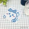 MORIPiLO Chiikawa Coaster, Fabric (Hachiware) 9x9cm, Cute, Thick, Absorbent, Washable, Stylish, Birthday Gift for Kids and Adults, Blue, Small and