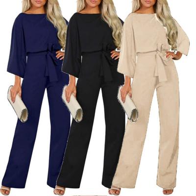 Traje largo de vendaje para mujer, traje largo para vacaciones en la playa, mono informal elegante para fiesta en la playa, pantalones, mono ceñido para trabajo