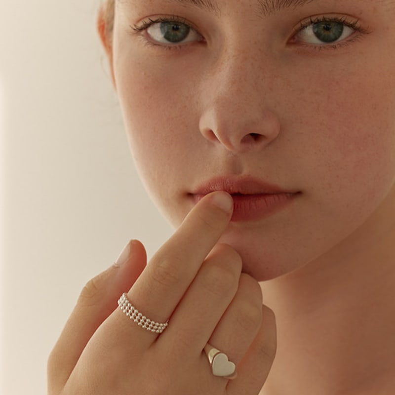 Lewe Triple Ball Chain Ring