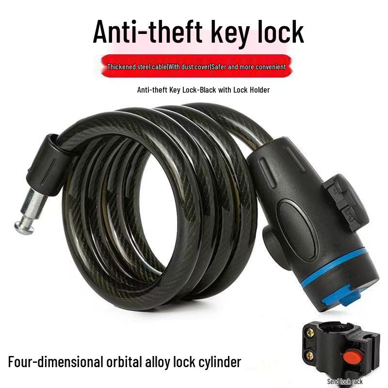 Anti-theft Combination Bicycle Lock - Portable Steel Chain for Mountain and Electric Bikes