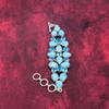 Larimar, Blue Topaz Bracelet Gemstone Jewelry, 925 Solid Sterling Silver Handmade Bracelet, Latest Design Jewelry