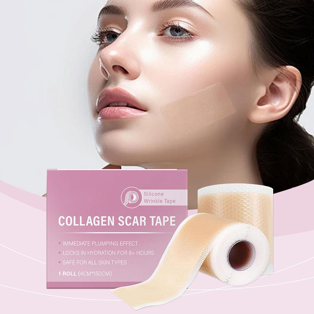 Silicone Scar Sheets 4X150cm Self-Adhesive Scar Cover Tape Reusable And Effective Skin Care Strips Collagen Scar Tape