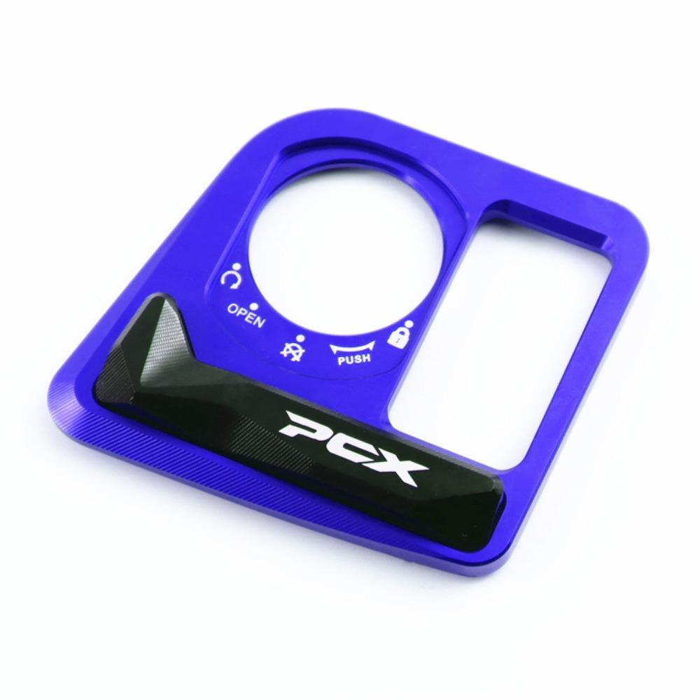 Aluminum Zinc Zinc Alloy Ignition Switch Cover Electric Door Lock Button Cover  for Honda PCX125 PCX160