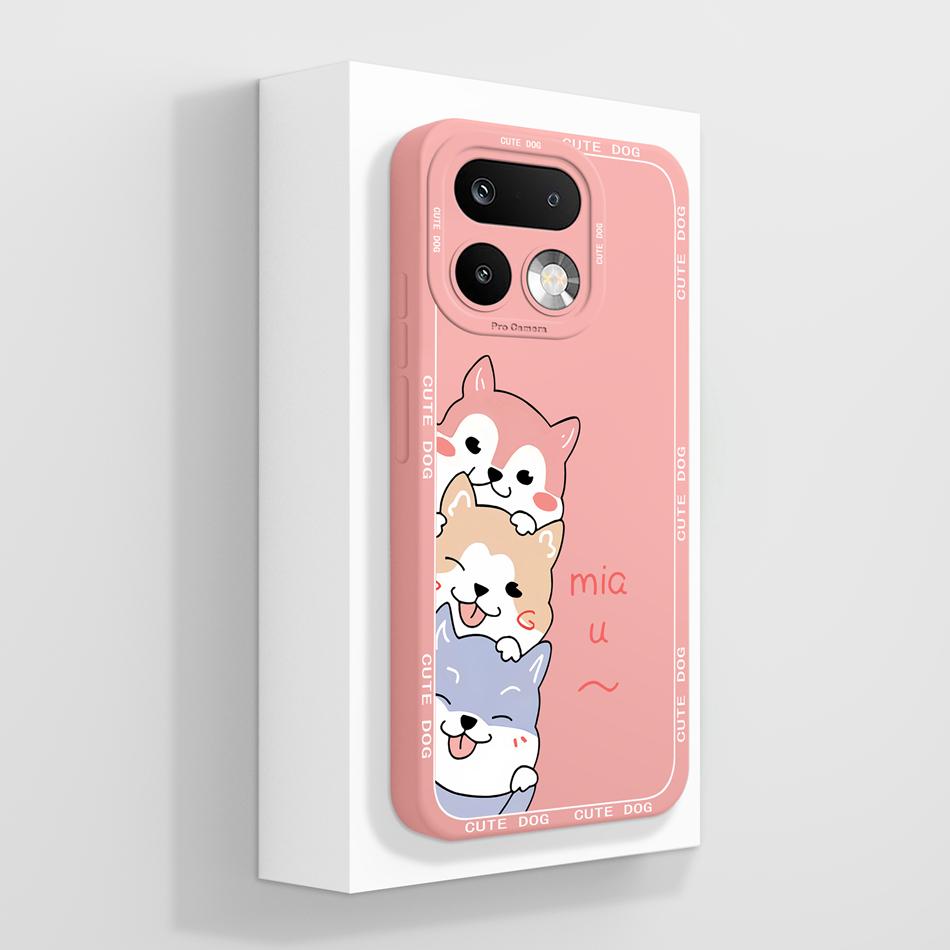 For Realme 16 Pro Plus Case Cute Panda Liquid Silicone Phone Back Cover For Realme16 Pro+ Couple Funda For Realme 16Pro Fundas