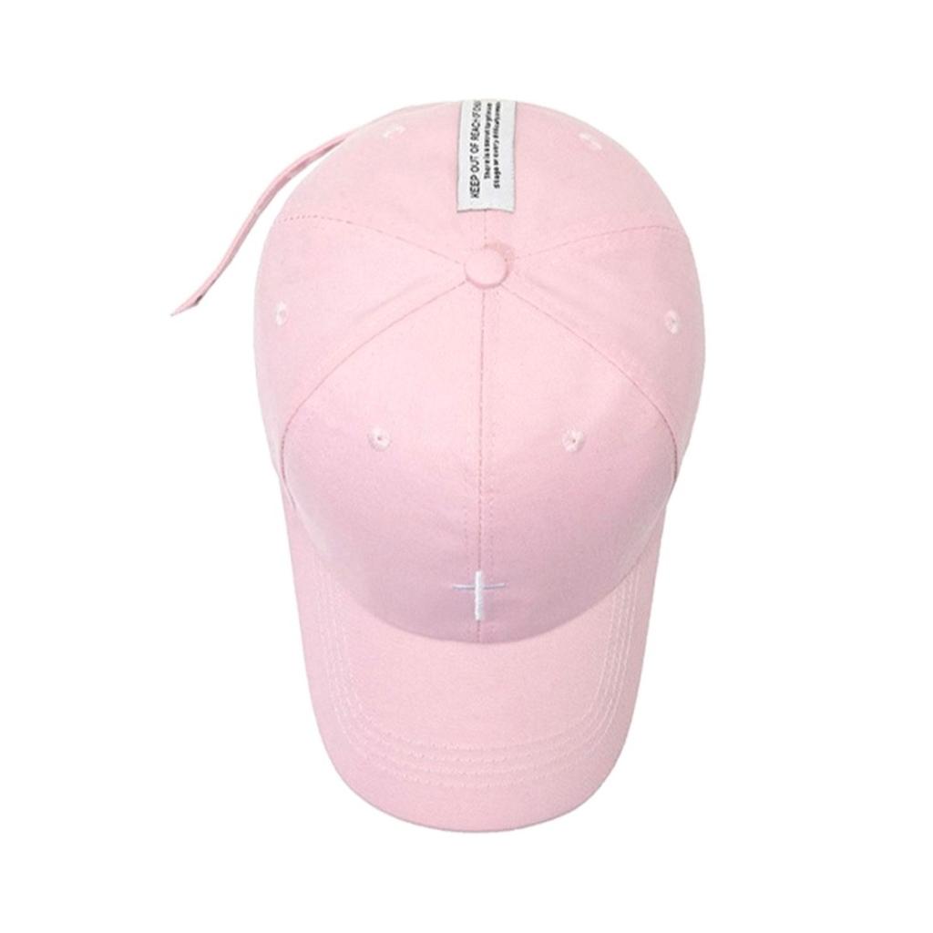 Unisex Cross Embroidery Baseball Cap Solid Color Golf Sun Visor Cotton Snapback Caps Casual Hip Hop Street Sun Hat for Women Men
