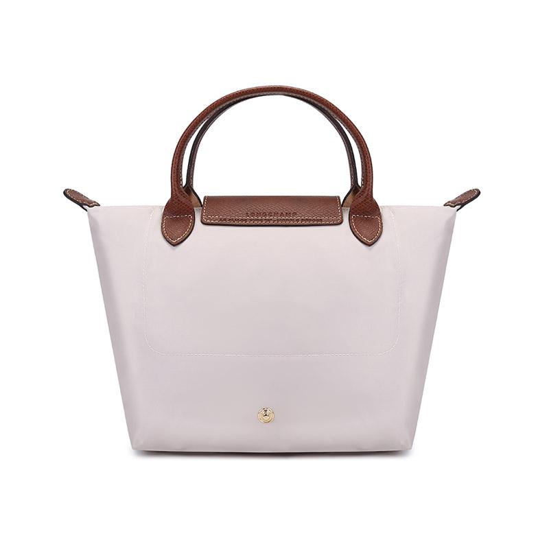 Longchamp Le Pliage 23 Short Handle Canvas And Leather Tote Bag Small Women tote bags Paper 1621089555