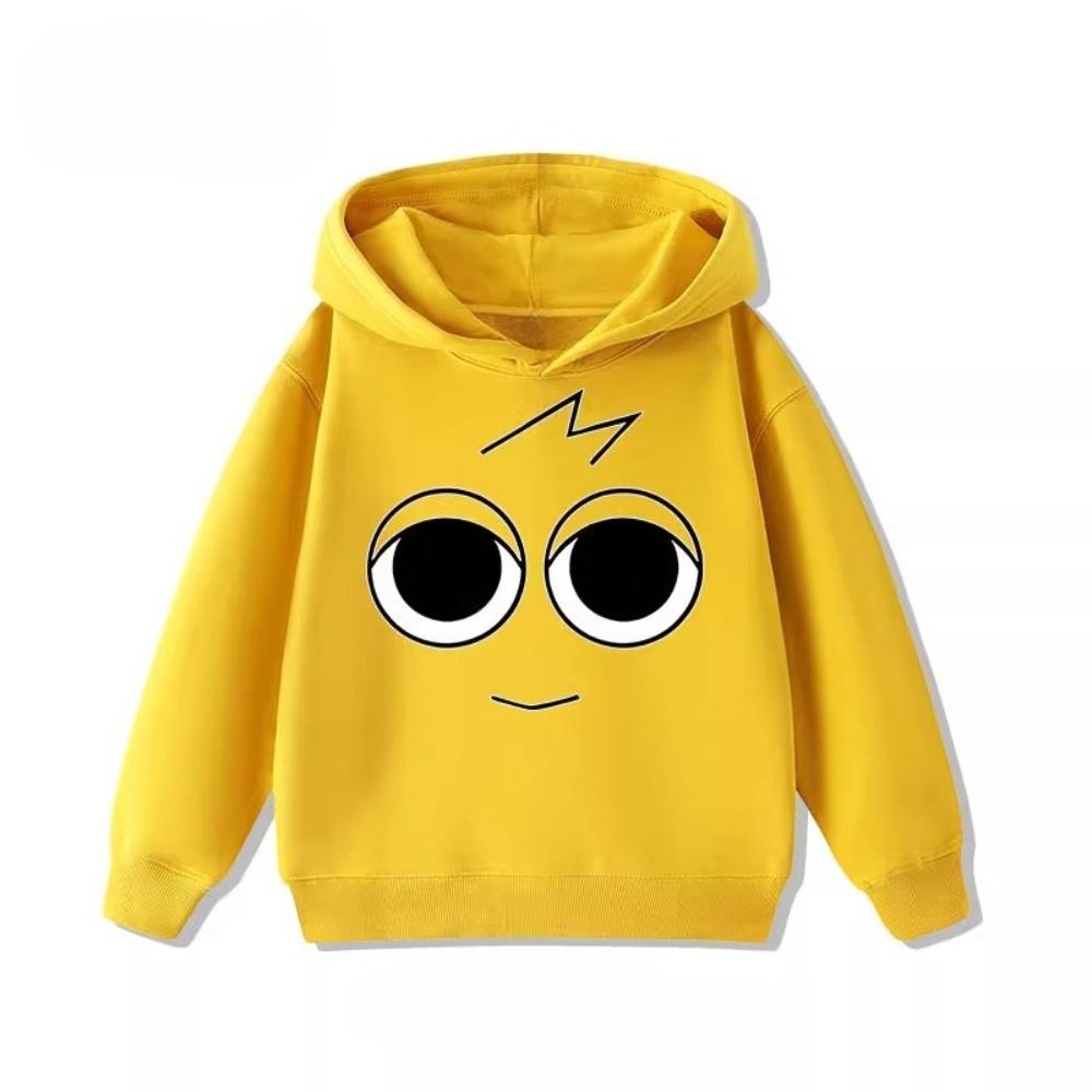 Sprunki Music Rhythm Box Peripheral Children's Hoodie Sweatshirt Boy and Girl Clothing Autumn and Winter Warm Children's Clothes