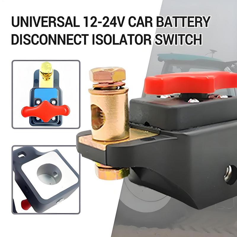 Battery Shut Off Switches Heavy Duty 12-24V Battery Disconnect Automotive Replacement Accessories For Truck Motorcycle Marine