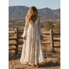 European and American style, lace long-sleeved collar retro dress, slim-fitting and thin long dress women's clothing