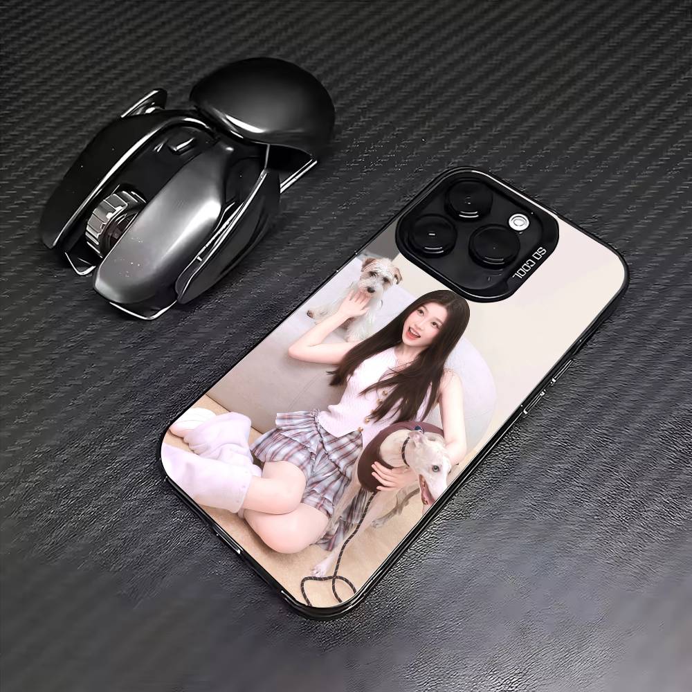 E-Esther Yu Shuxin Phone Case For iPhone 17, 16,15,14,13,12,11 Plus,Pro Max, Colorful Silver Funda Cover