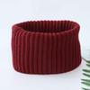 Unisex Cashmere Wool Neck Warmer: Thickened, Solid Color Knit, Warm and Protective for Autumn and Winter.