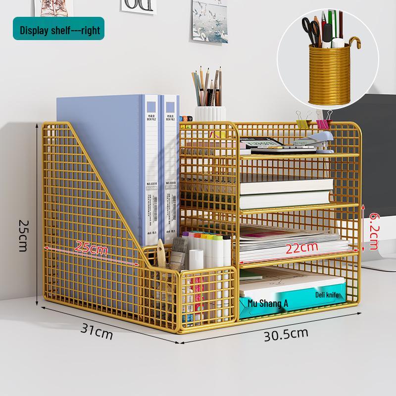 Multi-Layer Office Desk Organizer and File Storage Rack