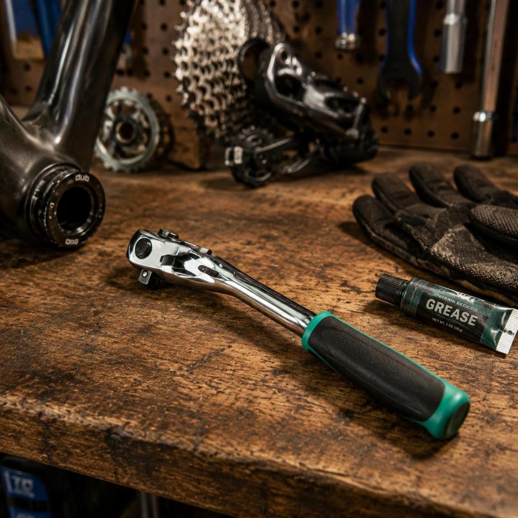 Two-Wheeler Bottom Bracket Tool Handheld Bottom Bracket Tool Bike Accessory Compact Metal For Garage