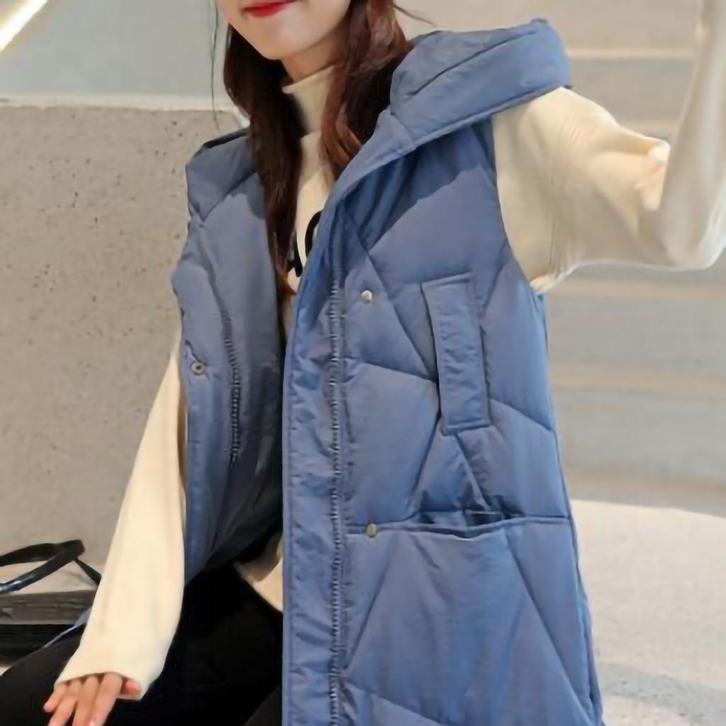 Winter Fashion Woman Lengthened And Thickened  Medium Length Down Cotton  Jacket