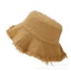 New Edged Bucket Hat Unisex Fashion Washed Cotton Soft Wide Brim Outdoor Summer Beach Sun Hat