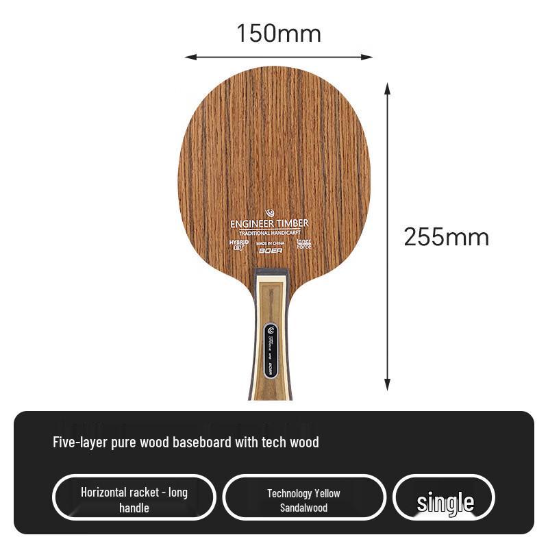 BOER 5-Schicht Reines Holz Tischtennis Holz