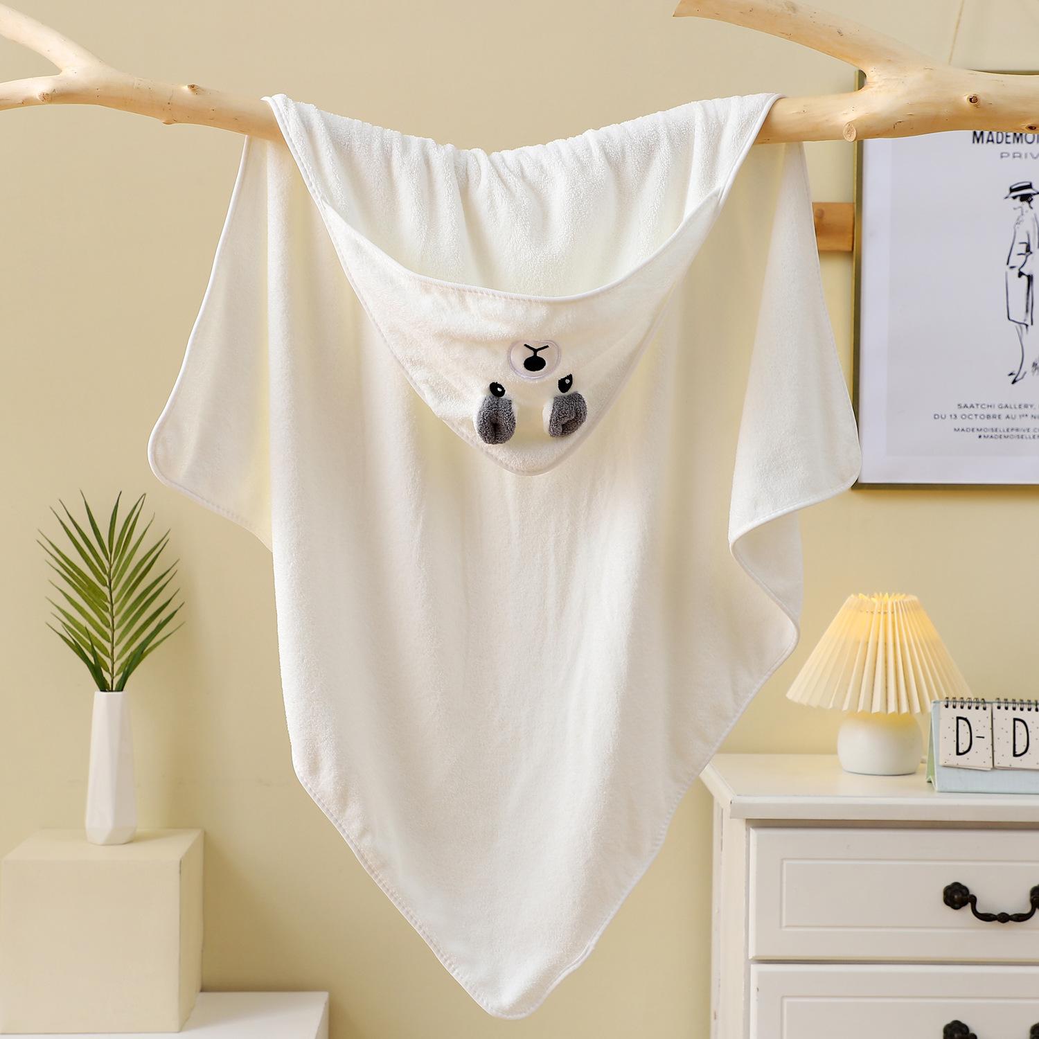 

Впитывающее мультяшное детское одеяло-пеленка высокой плотности с вышитой кромкой 80*80cm слоновая кость