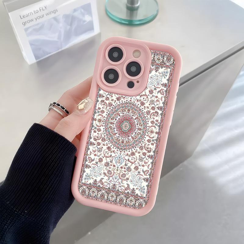 Retro design phone case suitable for iPhone 17 16 15 14 13 12 11 Pro/Max/Plus anti drop and shockproof back cover