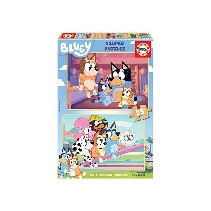 Puzzle En Bois Bluey EDUCA - 25 Pièces - Pour Enfants De 3 Ans Et Plus