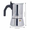 Mirror Polishing Finish Stainless Steel Coffee Pot Stovetop Espresso Maker  Outdoor Brewing