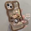 Coffee Bear Doll for Iphone16 iPhone Case 15promax Transparent Silicone 14 Cute Niche 13