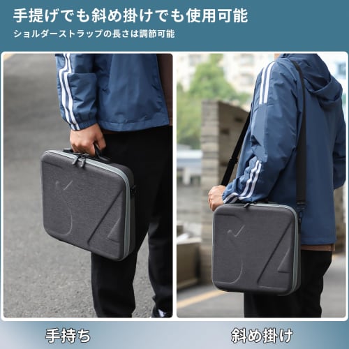 DJI RS4 Mini Case, Portable Travel Handbag, Hardshell Gimbal Case with Strap, Shockproof Design, and Storage for Heads, Tripods, Quick Release Plates,