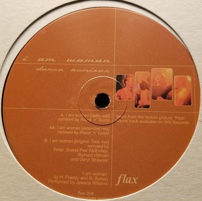12inch Record JESSICA WILLIAMS - I Am Woman (Dance Remixes) FLAX004 Eatflax Recordi 1999 US Dance & Electronica Used