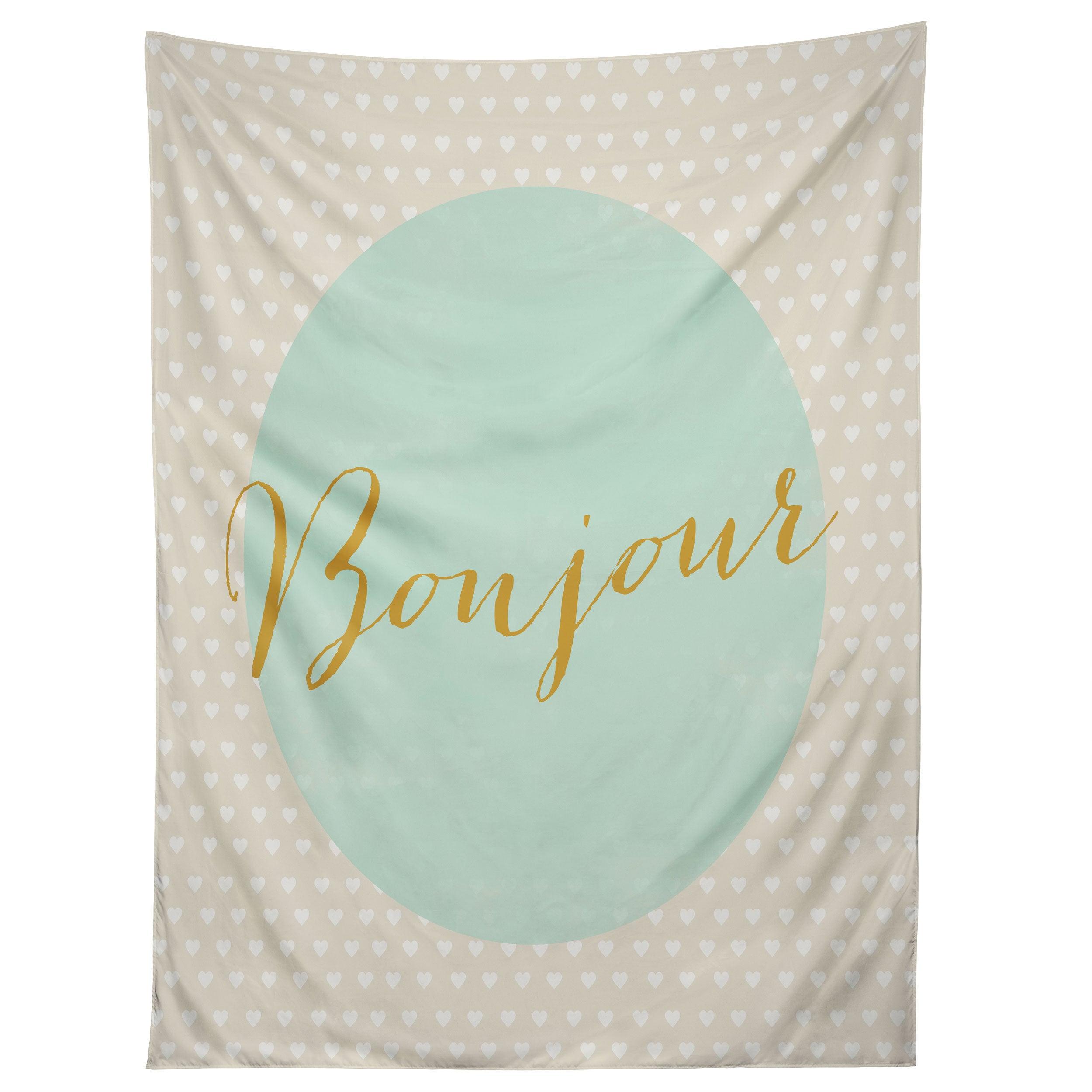 FRENCH HELLO tapestry 75x100