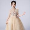 Autumn Princess Flower Girl Dress: Formal Tulle Puff Skirt for Kids