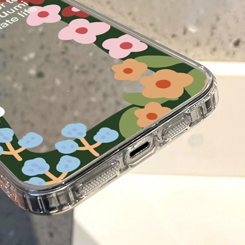 Mobile Phone Cases for iPhone 11 13 XR 15 Pro Max 12 14 Pro Max Case iPhone 16 XS Max Mirror Protective Case Mirror Exquisite Cartoon Waterproof