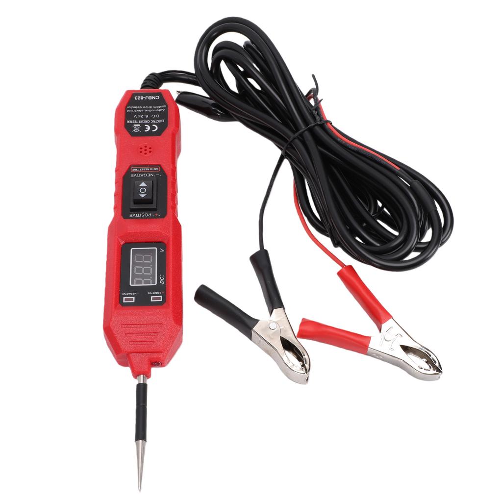 Car Circuit Tester Multifunctional High Sensitivity LCD Display Automotive Power Circuit Probe Tester with 4.5m