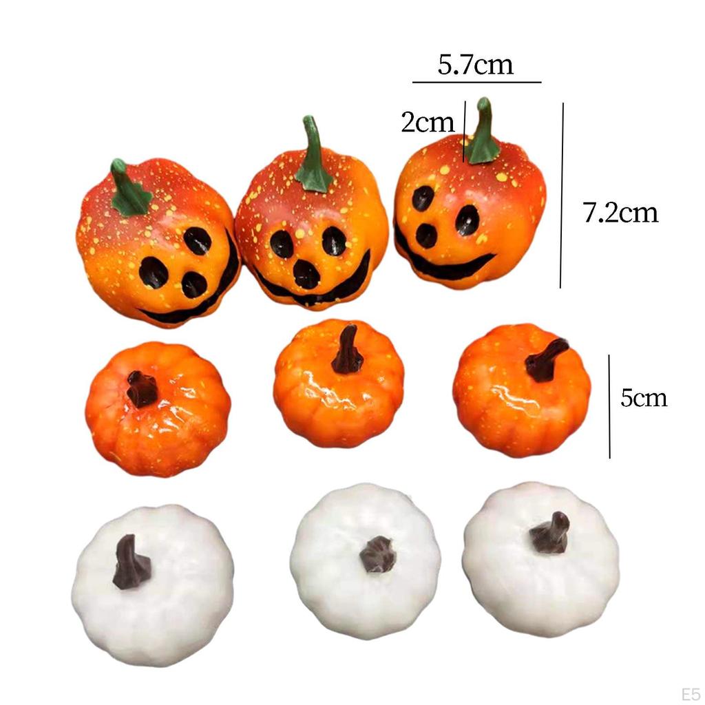Artificial Pumpkins Plant Model Halloween Ornaments Handmade Foam Props for Autumn Christmas
