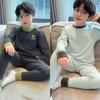 Kids Winter Warm Pajama Set Long Sleeve Loose Cotton Blend Sleepwear Boys Ages 3-12 A-Class Safety