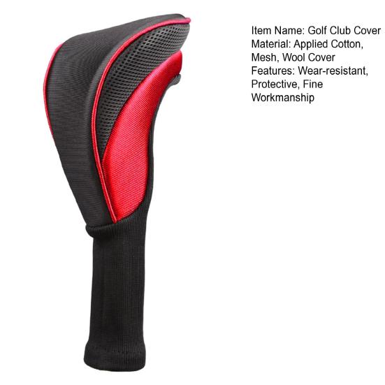 Golfschläger-Schlägerhaube Reißfest Rutschfest Weiches Futter Schützt den Schlägerkopf Angewandte Baumwolle Nein. 1/3/5 Golf Putter Hülle für Golf