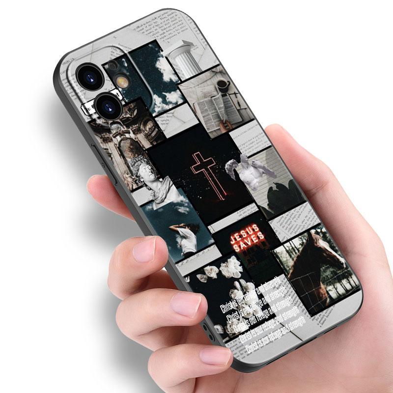 Bible Jesus Christ Christian Case For Apple iPhone 14 13 12 Mini 11 Pro Max 7 8 XR X XS 7 8 Plus SE 2020 2022 Black Cover