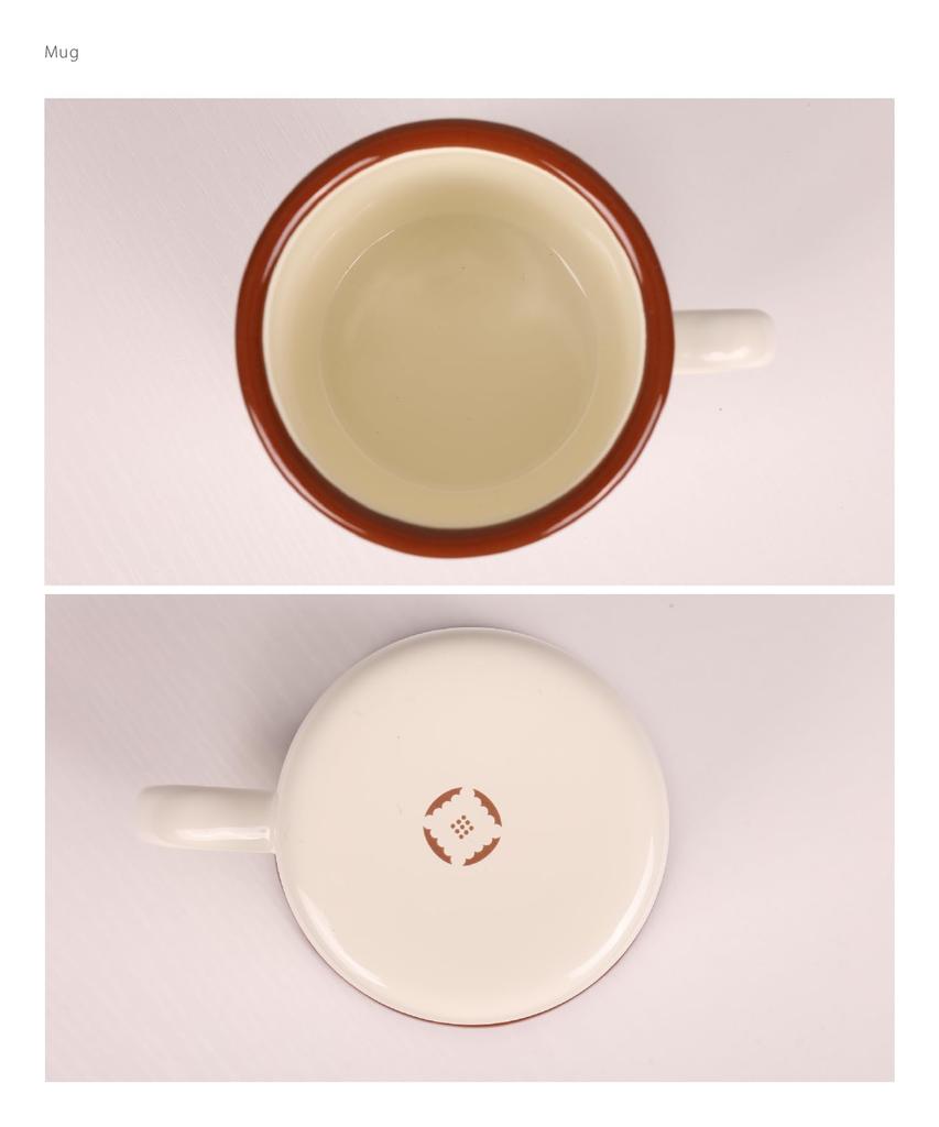 S'more café enamel mug (cafe s'more mug)