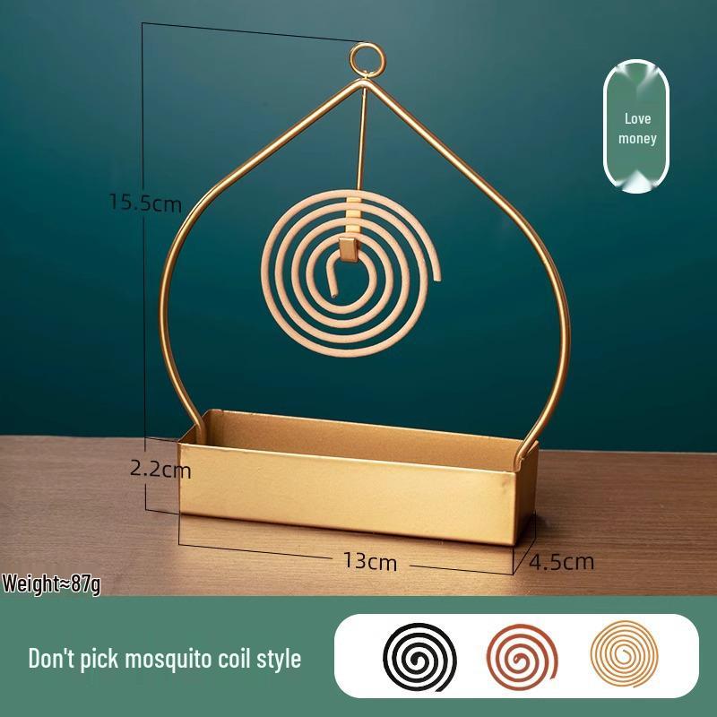 

Огнеупорная подставка для репеллентных благовоний от комаров: Поднос для катушек и подставка для благовоний для использования в помещении Heart Shape Hanging Mosquito Coil Holder