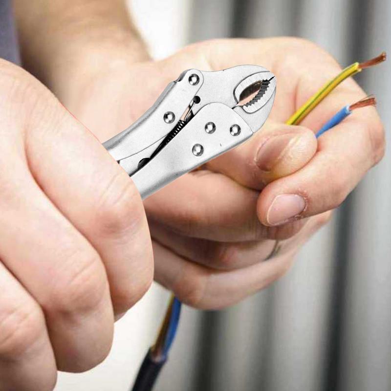 Curved Jaw Locking Pliers 5 Inch Heavy Duty Pressure Pliers C-type Design Pliers Wrench Fixed Circular Mouth Force Wrench Strong China Mainland