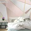3D-Wandbild, rosa Tapete, geometrisches Dreieck, Wandgemälde, Heimdekoration, Wohnzimmer, Mode, Innenarchitektur, Wandgemälde