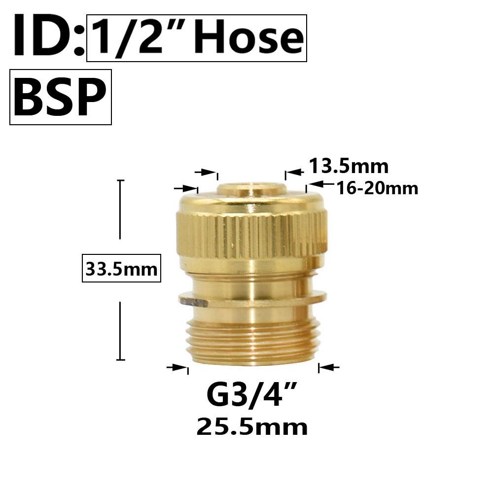

Brass 1/2 3/4 Thread Hose Quick Connecter Kit Car Wash Garden Irrigation Sprinkler Hose Fitting Coupler