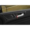 Inner Door Bowl Sticker Cover Trim 4* For Ford Edge 2015- ABS Carbon Fiber