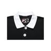 FILA Fusion Casual Knitted Lightweight Long Sleeve Polo Shirt Women tops Deep-Black T11W223201F-BK
