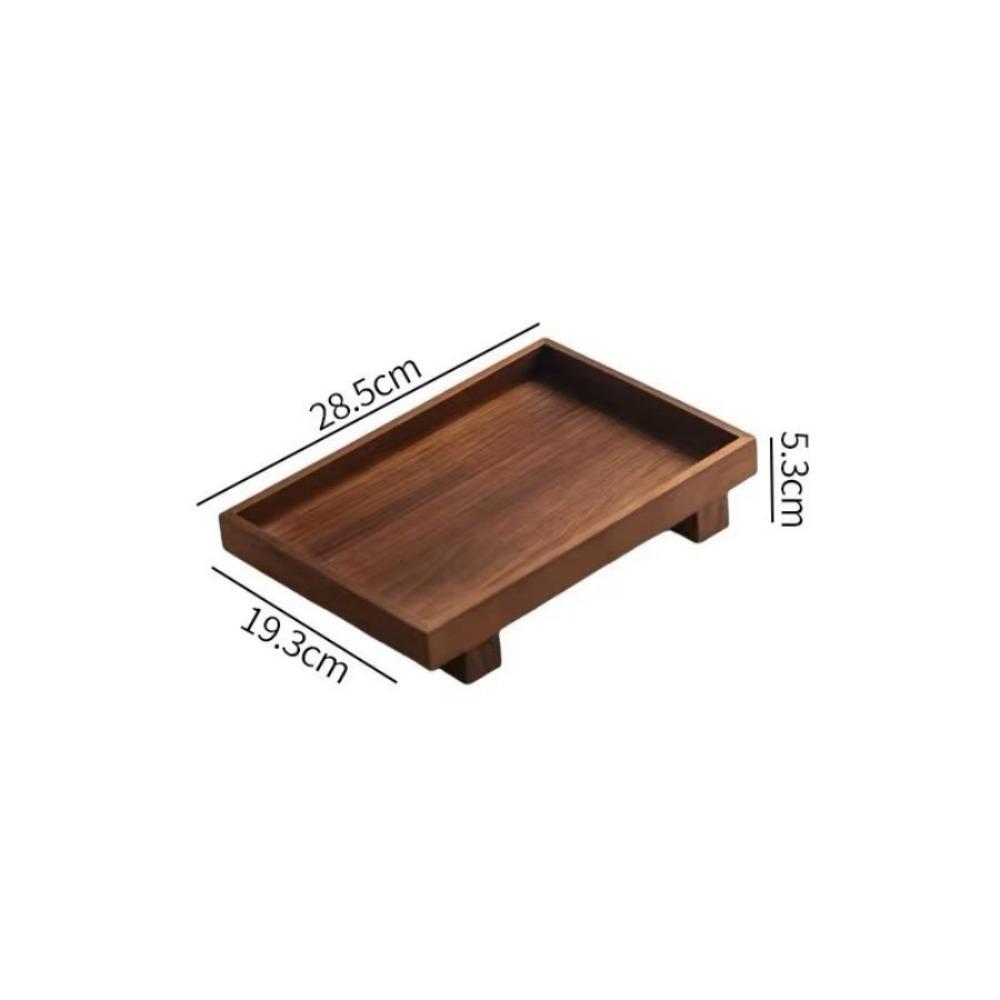 Japanese Style Gongfu Tea Tray Wooden Storage Tray Decorate Tray Dessert Pallet  Kitchen