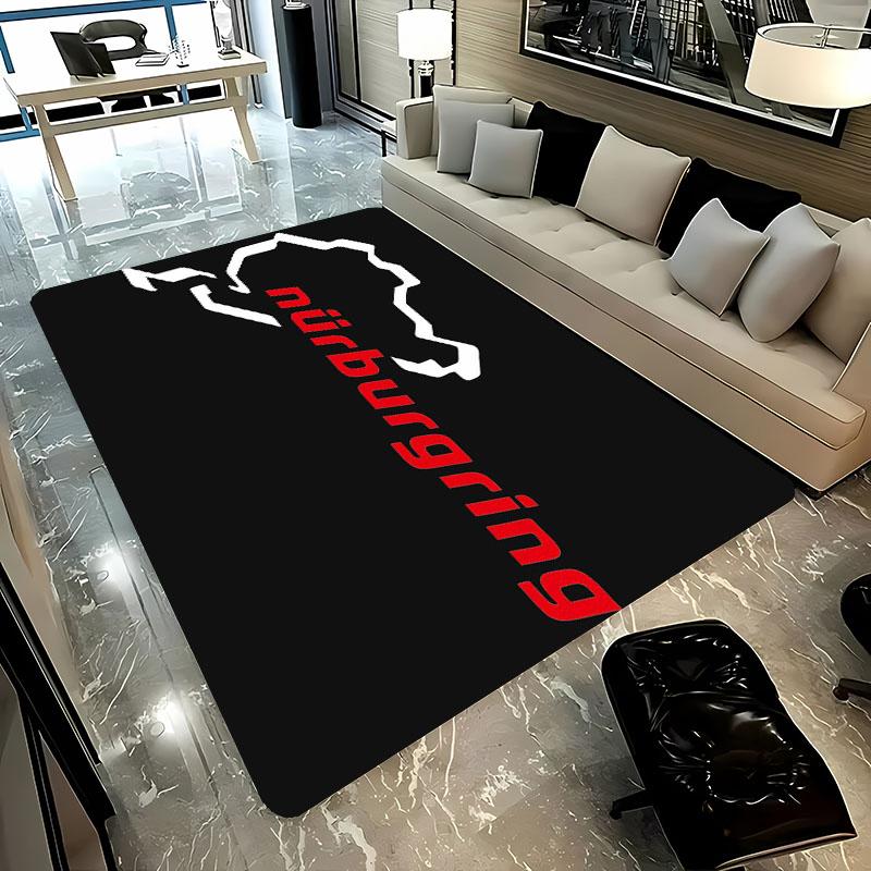 Nürburgring F1 Rennstrecke Teppich Rutschfester Teppich für Wohnzimmer Schlafzimmer Sofadekor KinderSpielBodenmatte Teppich
