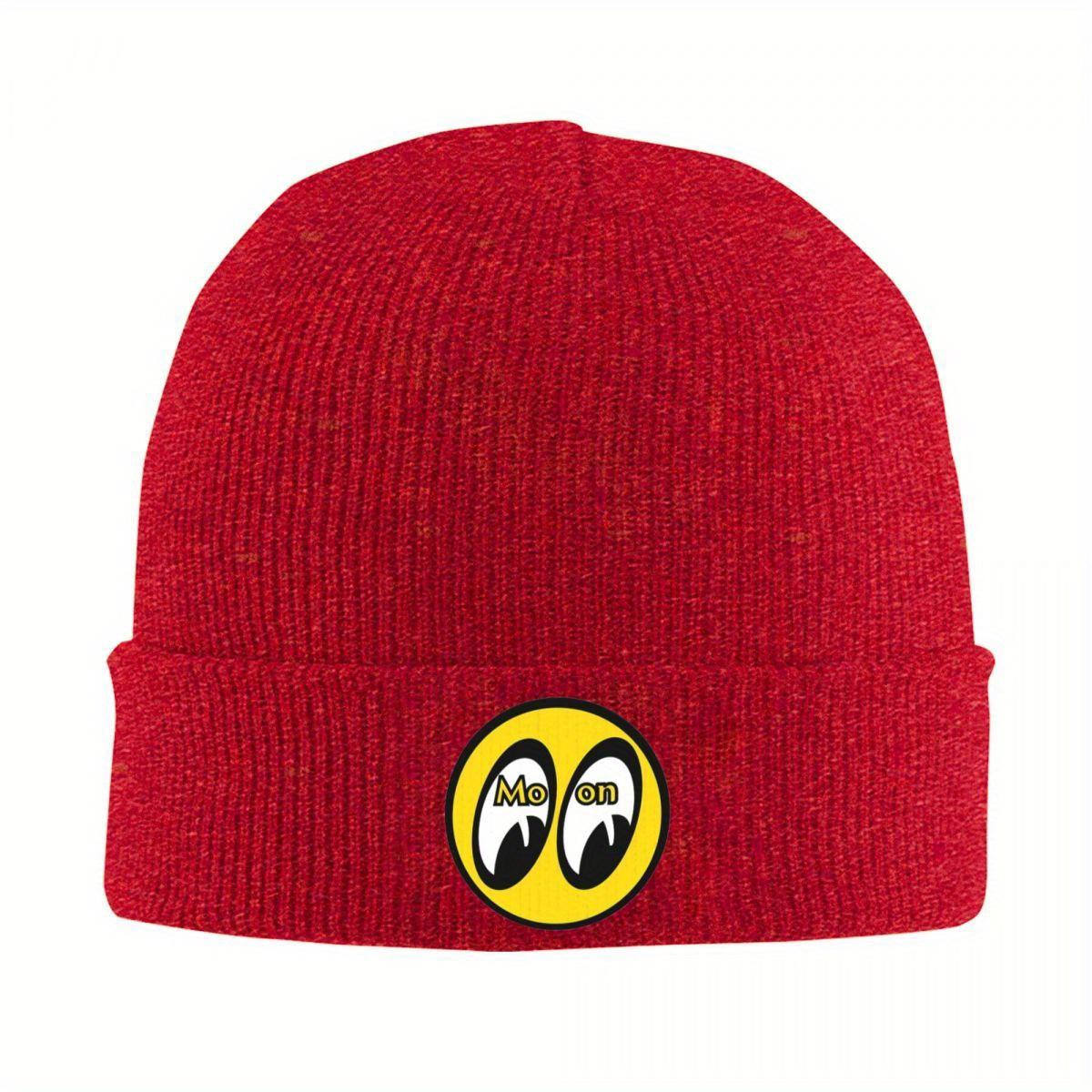 

Moon Eyes Motorcycle Racing Knit Hat Beanies Winter Hats Warm Acrylic New JDM Caps for Unisex Women Gift