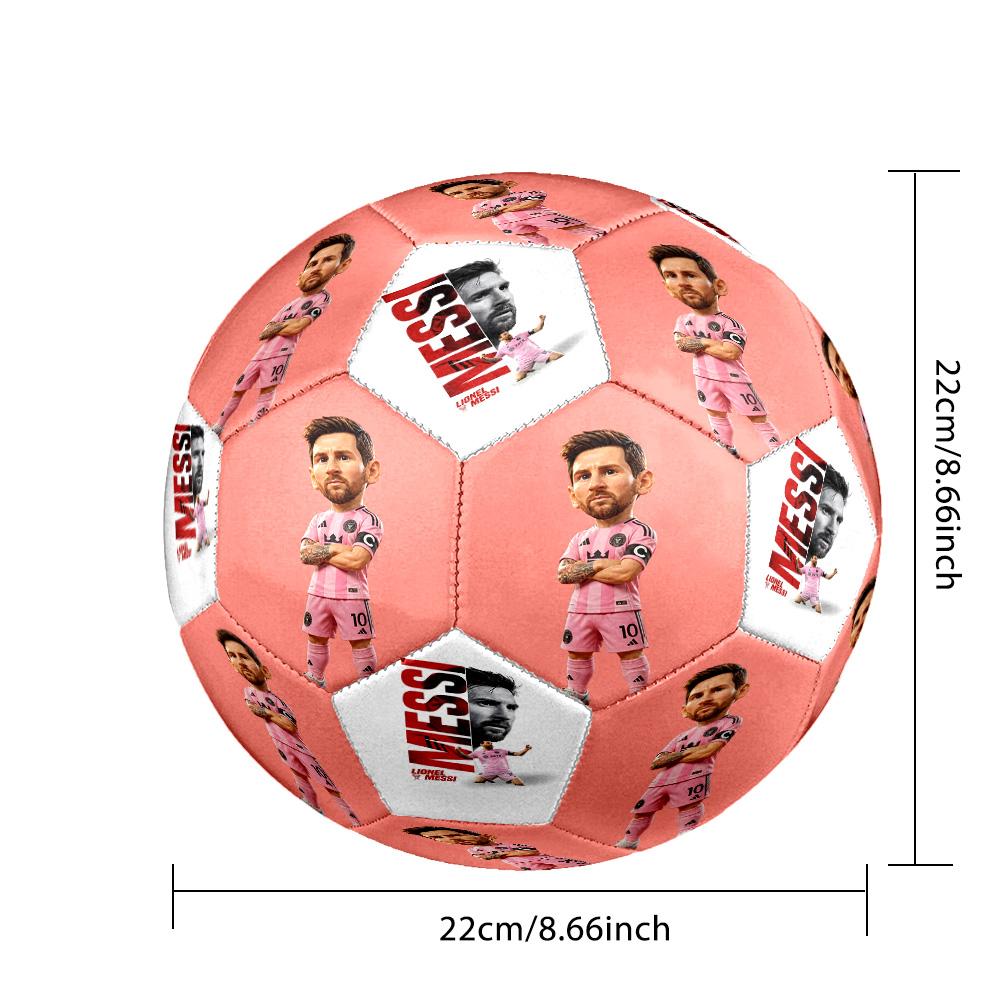 Messi 10 Number Inter Miami Art Soccer Ball Size 5 Football Machinestitched Indooroutdoor Training And Matches Sports Enthusiast Gifts