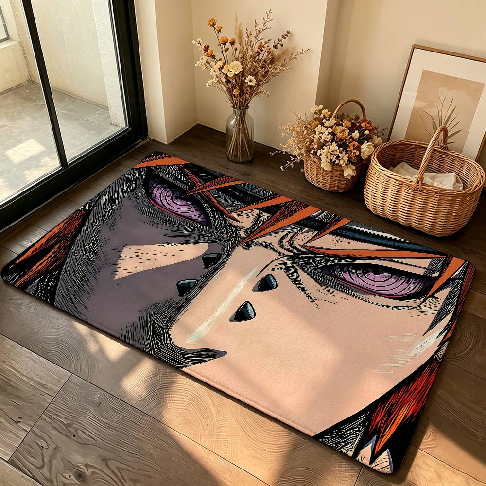 Anime N-Naruto-S Carpet Bathroom Anti-slip Mat Door Mat Home Decoration Mat Entrance Door Mat Scratch-resistant Door Mat
