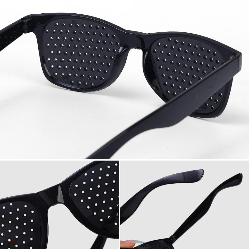 Ochelari pentru astigmatism anti-miopie, corectarea vederii, oboseală, ochelari cu orificii pentru bărbați, femei, ochelari pentru îmbunătățirea vederii