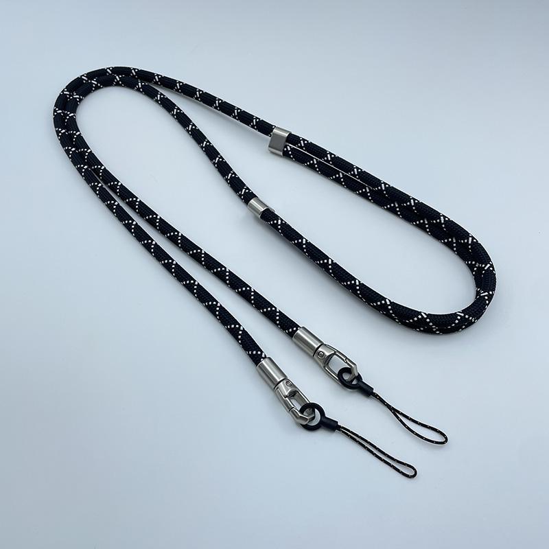Length 160cm Phone Lanyard Adjustable Detachable Neck Cord Crossbody Strap Carabiner Pendant Card Key for iPhone 17 Pro Max 16